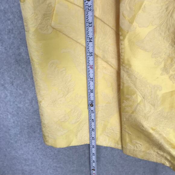 Kay Unger Dress Size 14 Knee Wrap Lorraine Jacquard‎ Pencil Slit Asymmetric READ - Picture 14 of 16